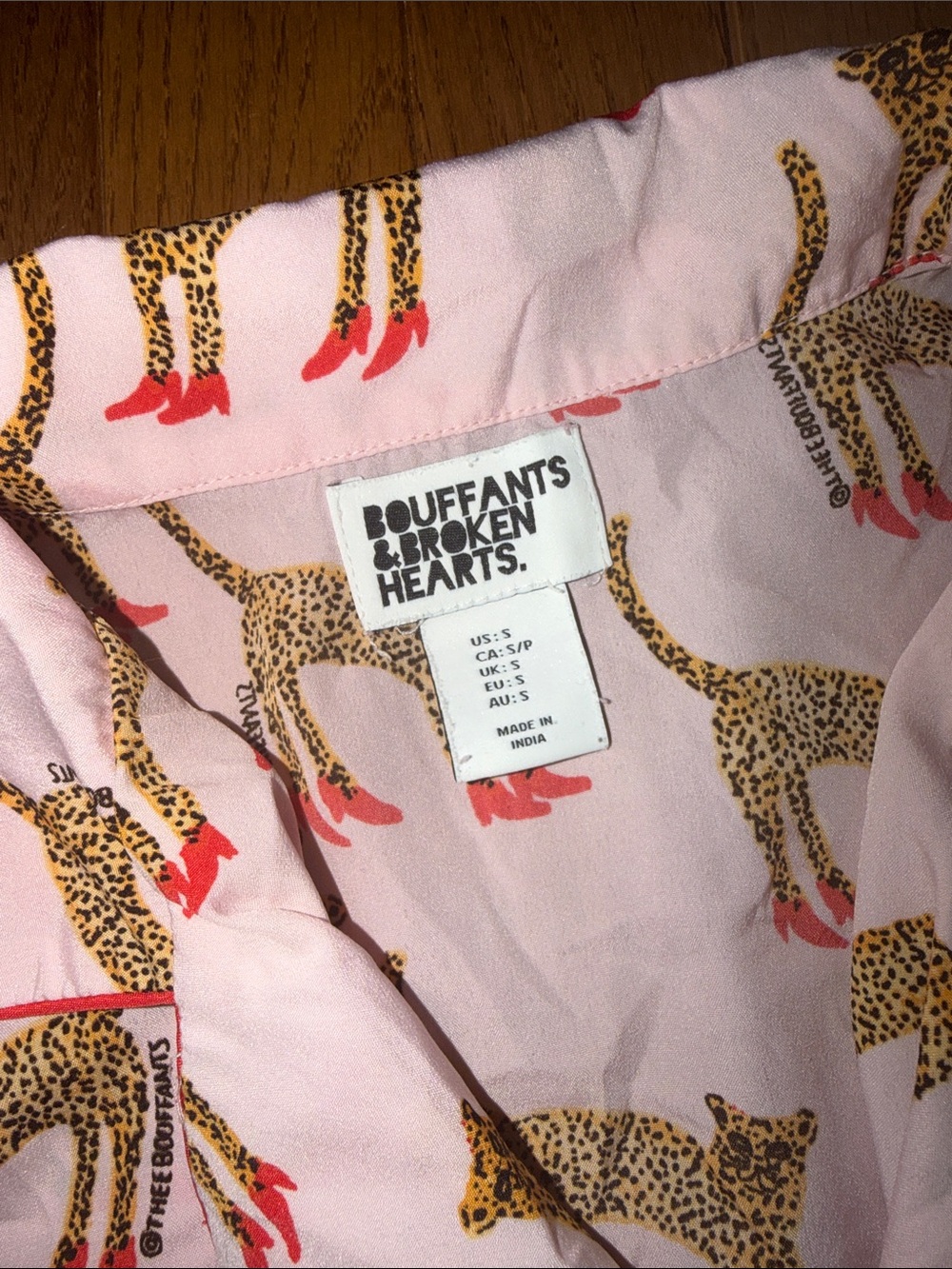Pink Leopard Short Pajama Set - Picture 2 of 2